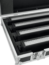 Roadinger - Flightcase con 4 LED Bar-252 RGB, Multicolor, Talla única