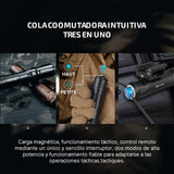 OLIGHT Odin Linterna Táctica Con Batería Recargable Diseñada Profesionalmente 2000 Lúmenes 300 Metros Potente Actividades Deportivas(Negro)