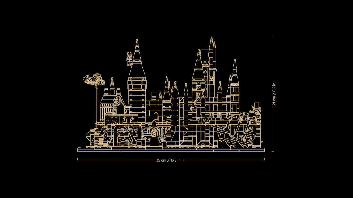 LEGO 76419 Harry Potter Castillo y Terrenos de Hogwarts, Set con Lugares Emblemáticos: Torre de Astronomía, Gran Comedor, Cámara de los Secretos y más, Maqueta de Exposición para Fans Adultos