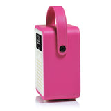 Radio Digital VQ Retro Mini Dab & Dab+ con FM, Bluetooth y Reloj Despertador – Rosado