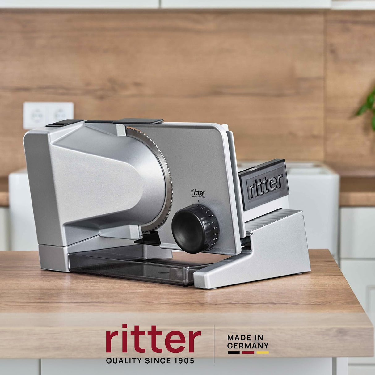 ritter serano 5, Cortadora de Alimentos Eléctrica y Rebanadora de Pan de Metal Macizo