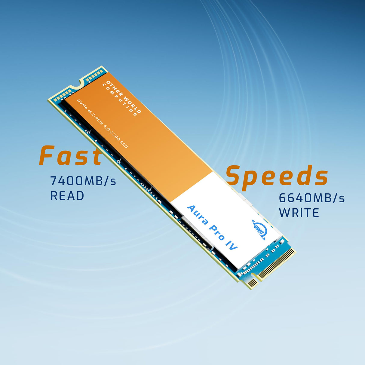 OWC Unidad de Estado sólido Aura Pro IV, PCIe 4.0 NVMe M.2 2280 de 2.0 TB