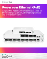 Switch HPE Networking Instant On 1830 8G 4p Classe 4 PoE da 65 W - Switch - Smart - 4 x 10/100/1000 + 4 x 10/100/1000 (PoE+) - gestito