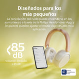 Philips TAK5500AL 5500 Series Auriculares Infantiles Plegables inalámbricos on Ear Cancelación de Ruido, 34 Horas de reproducción ANC, Volumen Limitado, Audio compartido, Cable USB-C Incluido