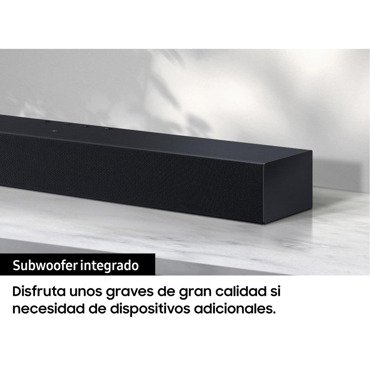 Samsung Barra de Sonido HW-C400/ZF - Subwoofer Integrado, Surround Sound Expansion (SSE), Conexión a TV por Bluetooth, One Remote Control y Modo Noche