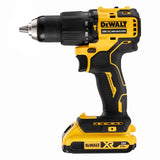 DEWALT DCD709D2T-QW - Taladro Percutor sin escobillas XR 18V, 2 Baterías Li-Ion 2 Ah y Cargador Multi-voltaje XR