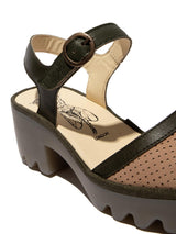 Fly London TEYO583FLY, Sandalias Mujer, Taupe/Khaki, 38 EU
