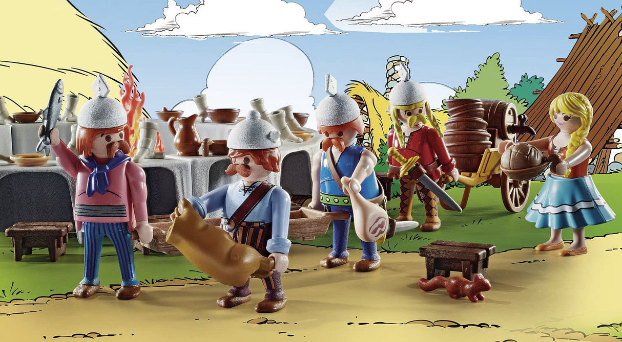 PLAYMOBIL 70931 Asterix Banquete de la Aldea, Juguetes para niños a Partir de 5 años, Multicolor