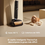 DREAME H15 Pro FoamWash Aspirador en Seco y Húmedo, Lavado con Espuma Focalizado, Solución de Limpieza con Proporción Inteligente, Brazo Robótico con IA 2.0, TangleCut 2.0, Lavado a 100 °C
