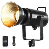 NEEWER 210W Luz Vídeo LED COB con Control 2,4G/App, Luz Continua Iluminación Continua Bicolor 2700K-6500K Grabación Fotografía Estudio con Montaje Bowens, 90000lux/1m, CRI/TLCI97+, GM ±50, CB200B Pro