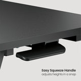 Value Extensión de Escritorio Regulable en Altura, 800 x 400 mm, Negro