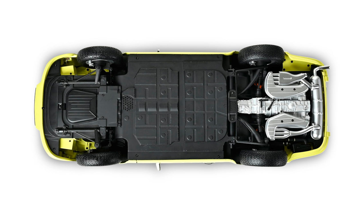 IXO Colecciones 1:8 IXO Porsche 911 RS 2.7 Amarillo/Negro - modelismo, maquetas, Kit de construcción, Kit de maquetas, 713 Piezas, Kit de construcción de Coches