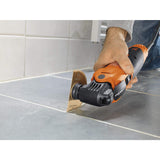 FEIN Multimaster MM 500 Plus Top EDITION,La MultiTool para obras en interiores y reformas con 62 accesorios, para serrar en madera y metal, lijar, separar azulejos y mucho más.