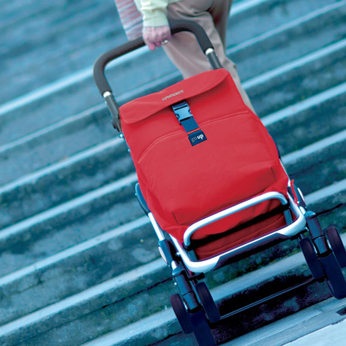 Foppapedretti 9702000300 - Carrito de la Compra, Color Rojo