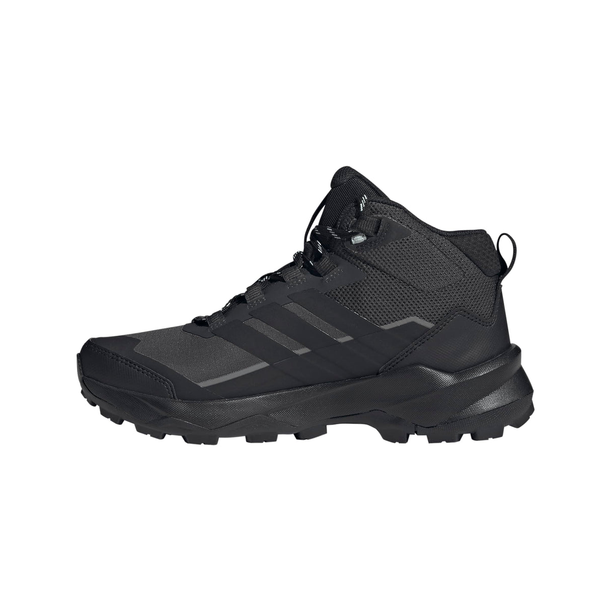 adidas Terrex Skychaser AX5 Mid Gore-Tex Hiking Shoes, Zapatos de Senderismo Mujer, Carbon/Core Black/Semi Flash Aqua, 40 2/3 EU
