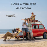 RIIMUHIR dji Mini 2 Fly More Combo – Ultralight Foldable Drone, 3-Axis Gimbal with 4K Camera, 12MP Photos, 31 Mins Flight Time, OcuSync 2.0 10km HD Video Transmission, QuickShots, Gray