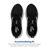 BROOKS Glycerin 22, Sneaker Mujer, Negro/Gris/Blanco, 40.5 EU