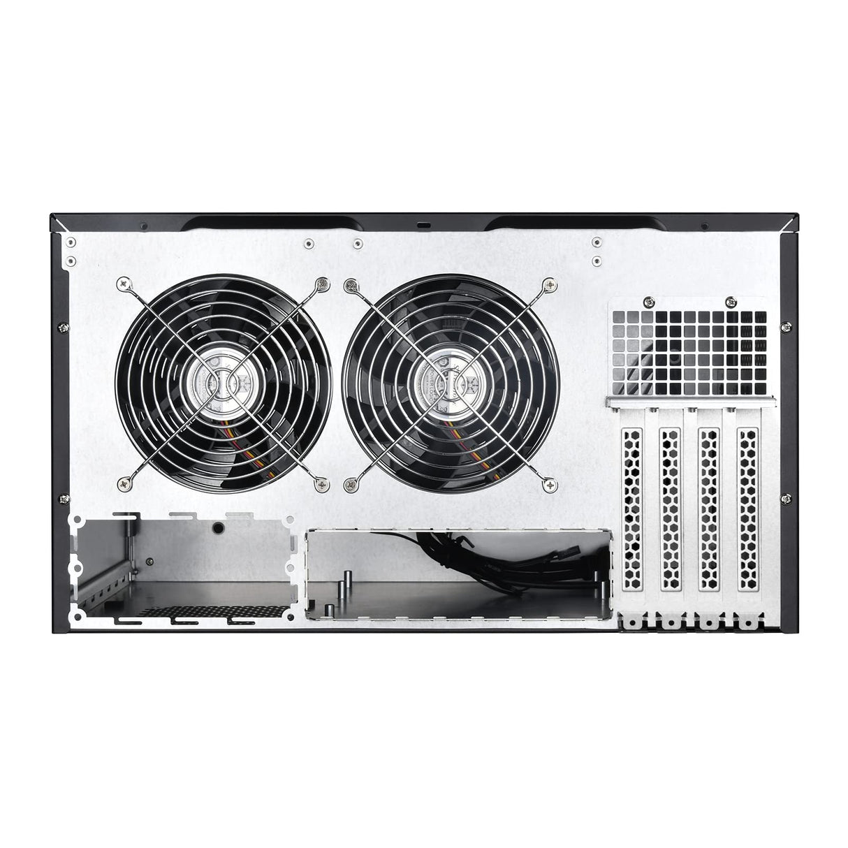 SilverStone Technology SST-CS381 v1.2 - Caja de Almacenamiento ATX Midi Tower para Ordenador, Interior Negro, Compatible con 8 bahías de Disco Duro de 3,5" o 2,5", Puerta Frontal con Cerradura, Negro