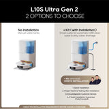 Dreame Aspiradora robot L10s Ultra Gen 2 con fregona, succión de 10000 Pa, tecnología LiDAR para evitar obstáculos y MopExtend, lavado y secado automático, vaciado y rellenado, elevación de fregona de