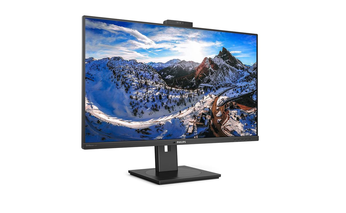 Philips 326P1H Monitor 32 Pulgadas QHD, 75Hz, IPS, 4 ms GtG, Adaptive Sync., Altura Ajustable, Altavoces (2560x1440, 2X HDMI 1.4, 1x DP 1.4, USB-Hub), Negro