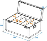 ROADINGER - Funda para Flightcase 4X Pro Slim, Talla L, Multicolor, Talla única