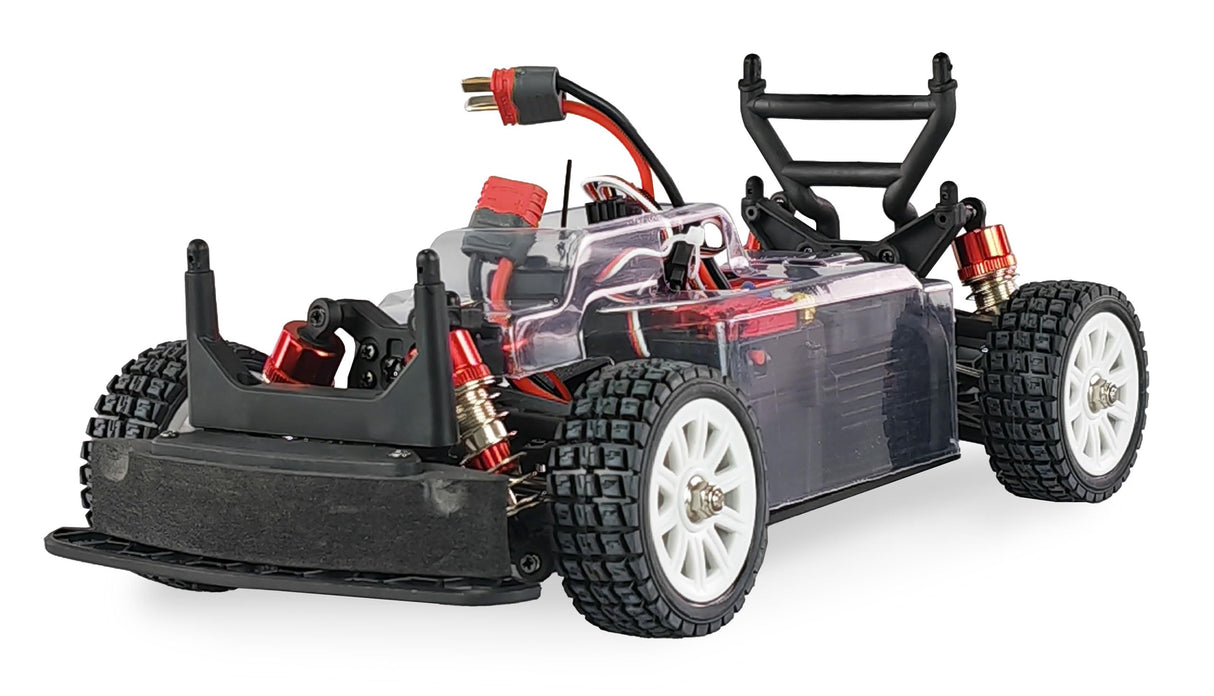Amewi Hyper Go Lancia Delta HF Integrale Rallye/Drift 4WD RC teledirigido 1:14 RTR, Color Blanco