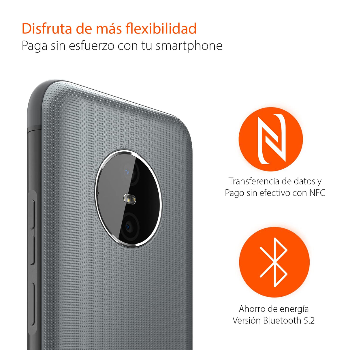 Gigaset GX6 Outdoor Smartphone 5G - Estándar Militar, Resistente al Polvo y Agua IP68 - Pantalla 6,6" FHD+ con Gorilla Glass, 128GB+6GB RAM - Cámara de 50MP, Carga rápida, Capaz de Android 14, Gris