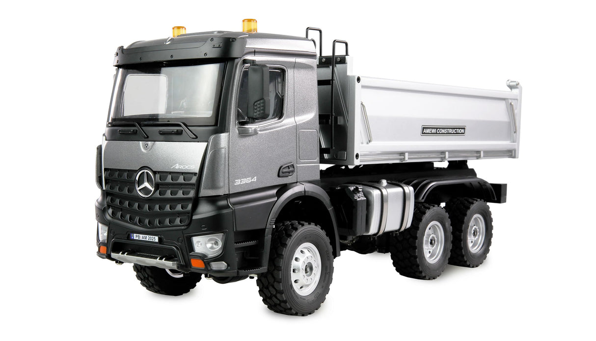 Amewi Mercedes-Benz Arocs Volquete 6x6 1:14 RTR Antracita, Modelo de camión teledirigido