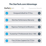 StarTech.com Adaptador de Red Ethernet Thunderbolt 3-10GbE - Multigigabit - Adaptador de Red Externo Thunderbolt 3 a RJ45 - Nic 10GBASE-T/5-2.5GBASE-T - 10Gb - Cable TB3 - Win/Mac (TB310G2)