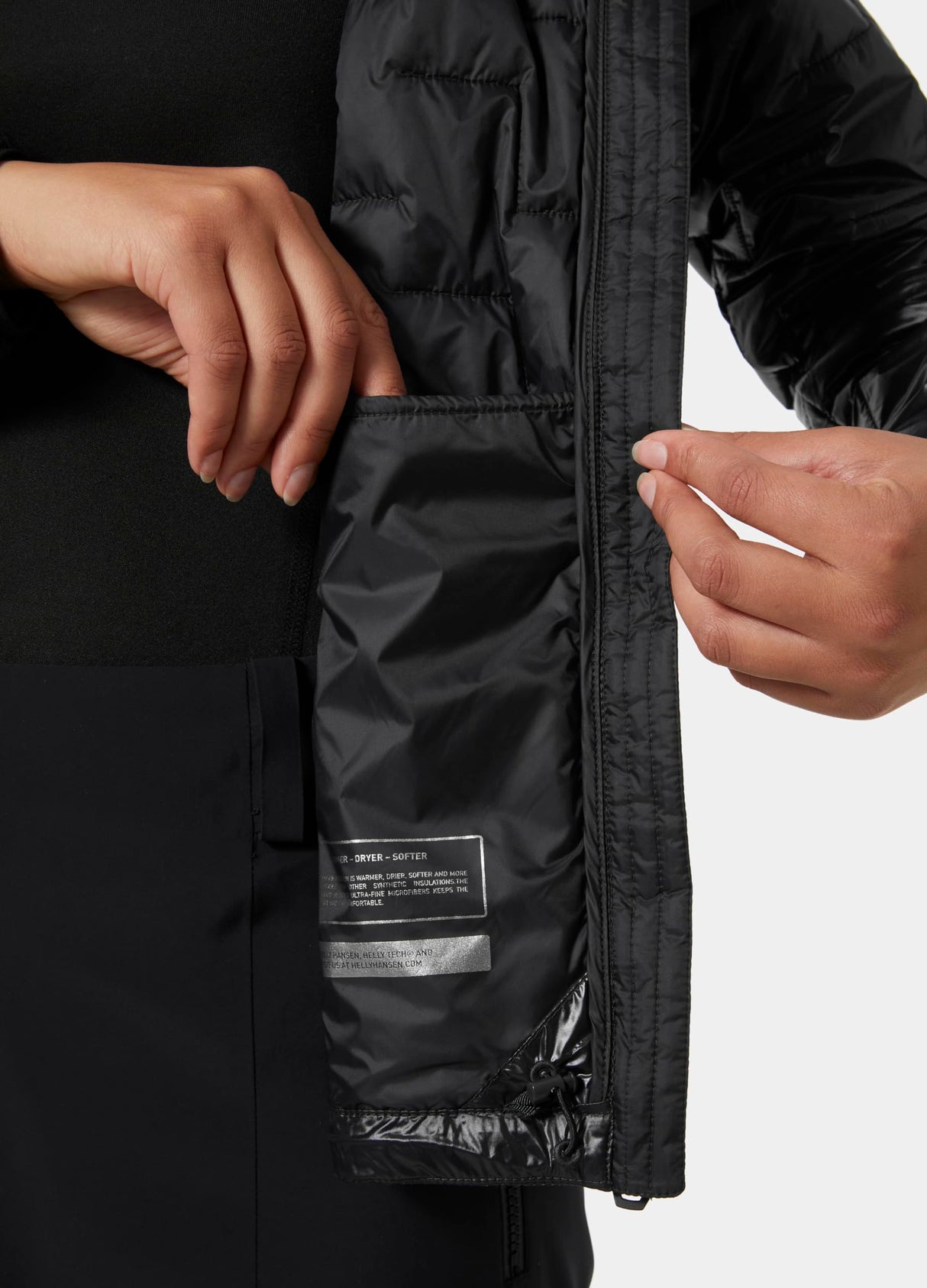 Helly Hansen Lifaloft Insulator Jacket Chaqueta, Negro, M Mujer