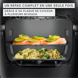Moulinex Multicook Fry - Multicocina y aire freidora (12 programas, 6 L, gris, espátula incluida YY5553FB
