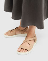 ECCO Flowt W, Sandalia Mujer, Color Carne, 39 EU