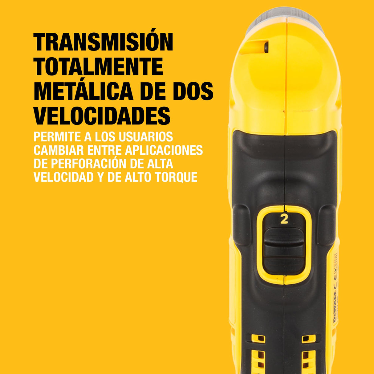 DEWALT Taladro de ángulo recto XR 18V con portabrocas y gancho para cinturón, DCD740N-XJ
