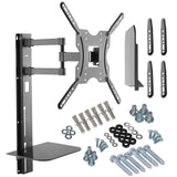 Maclean MC771-MC772 - Soporte de Pared para Pantalla con Estante para DVD (32"-55")
