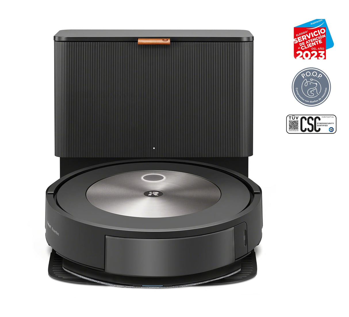 Robot Aspirador y friegasuelos 2en1 Roomba Combo j5+ con autovaciado Suciedad - Detección Suciedad - Ideal Mascotas - Mapeo avanzado - Detecta y Evita Objetos - Recarga y reanuda - Control Voz y App