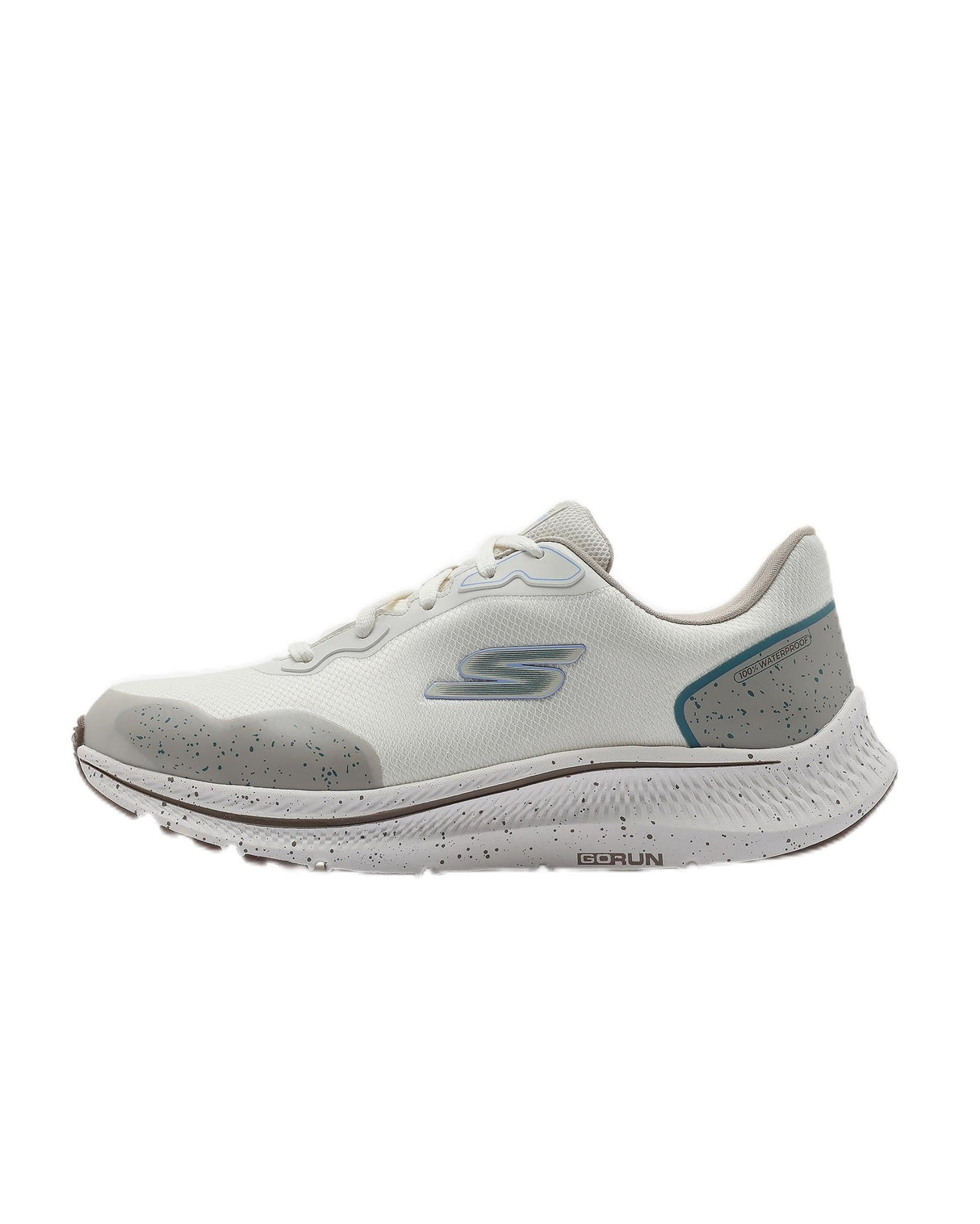 Skechers Go Run Consistent 2.0 Piedmont, Zapatillas Mujer, Off White Textile/Teal Trim, 39 EU
