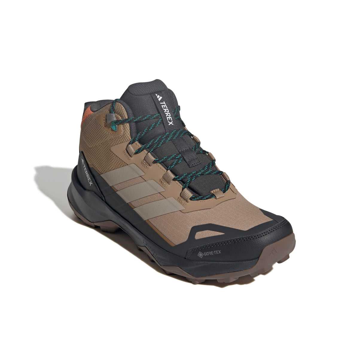 adidas Terrex Skychaser AX5 Mid Gore-Tex Hiking Shoes, Zapatos de Senderismo Hombre, Cardboard/Blanch Cargo/Semi Impact Orange, 45 1/3 EU