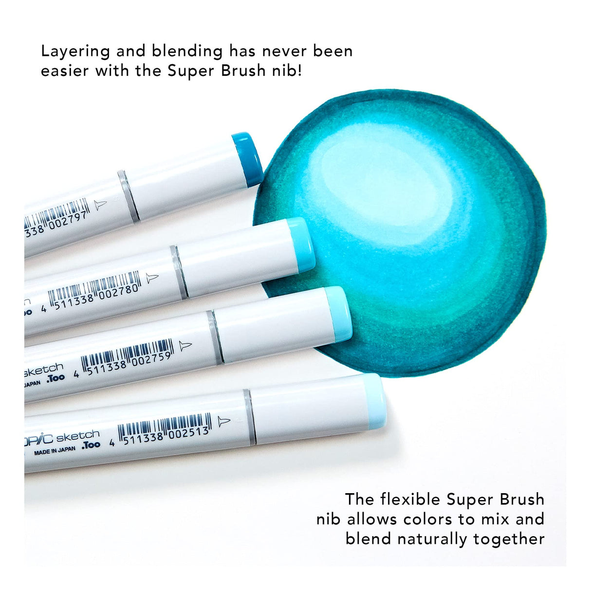 COPIC Sketch Set «72 Colors B», 72 piezas en expositor acrílico, rotulador doble con punta mediana y punta de pincel
