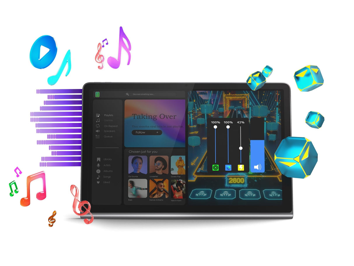 Lenovo Tab Plus - Tablet táctil 11.5 2K Full HD Dolby Atmos JBL(Mediatek G99, 8GB de RAM, 128GB eMMC, Android 14, WiFi+Bluetooth) - Luna Grey