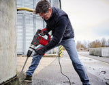 Einhell Martillo perforador con cable -TE-RH 40 3F. 1050 W, 10 J, taladrado de impacto - cincelado, mecanismo de impacto neumático, bloqueo de funcionamiento continuo, incl. Cinceles, E-Box M55