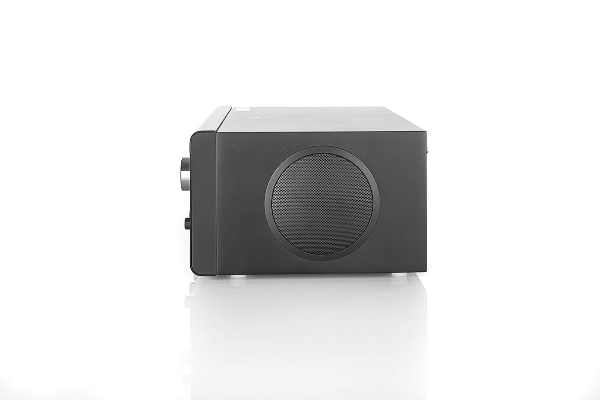 Radio híbrido de diseño 74988 • CD, USB, MP3, DAB+ radio, entrada auxiliar, radio FM, streaming de música, Spotify, AmazonMusic, sistema estéreo, pantalla OLED, HIFI, conector para auriculares, negro,