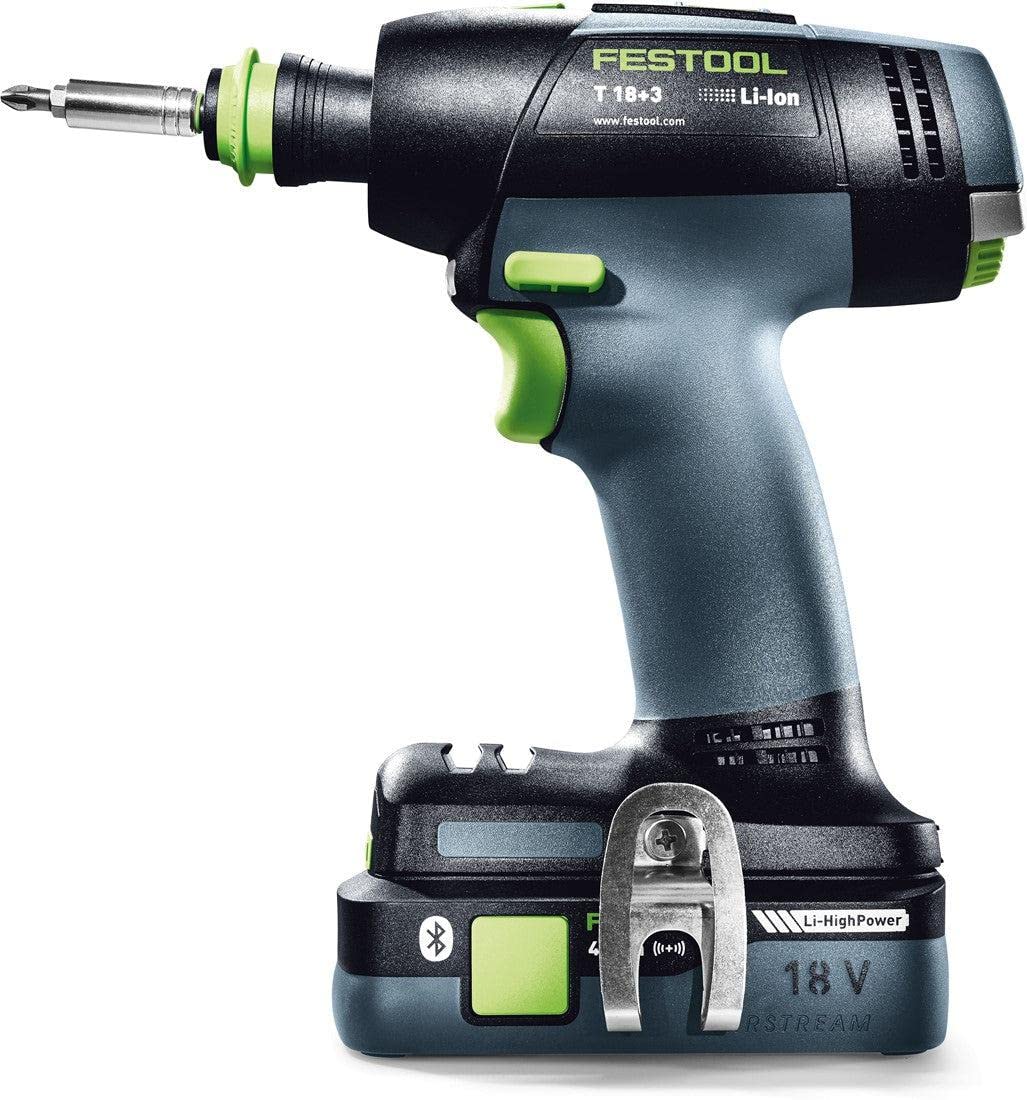 Festool Taladro atornillador a batería T 18+3 HPC 4,0 I-Plus