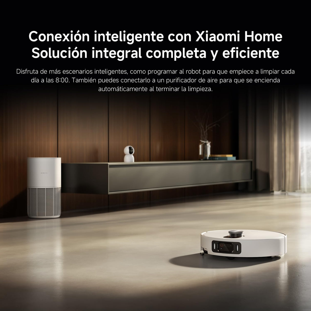 XIAOMI Robot Vacuum 5 Pro - Succión de 20.000 Pa, IA para Evitar obstáculos, Detección automática de Suciedad, Láser dToF, Brazos robóticos duales, Autolimpieza a 80 °C para Mejor Rendimiento