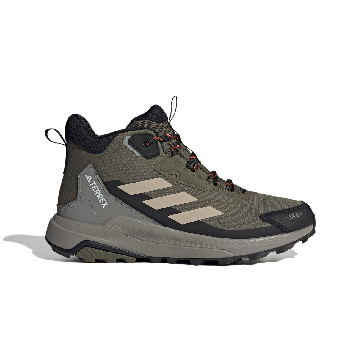 adidas Terrex Anylander Mid Rain.RDY Hiking Shoes, Zapatos de Senderismo Hombre, Olive Strata/Wonder Beige/Core Black, 42 2/3 EU