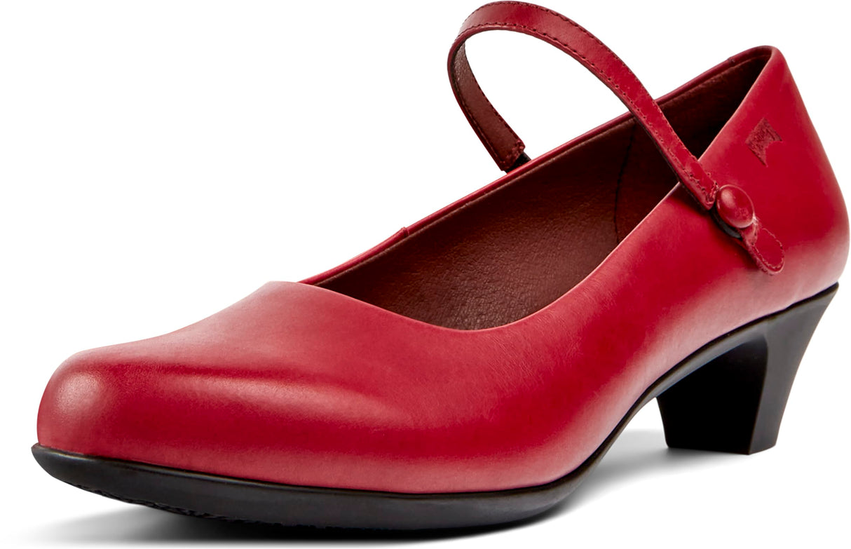 Camper Helena Bajo 20202, Mary Jane Flat, Mujer, Rojo 093, 38 EU