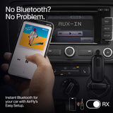 Twelve South AirFly Pro - Transmisor/Receptor de Audio inalámbrico Bluetooth para hasta 2 AirPods/Auriculares inalámbricos; Uso con Cualquier Conector de Audio de 3,5 mm, Color Negro