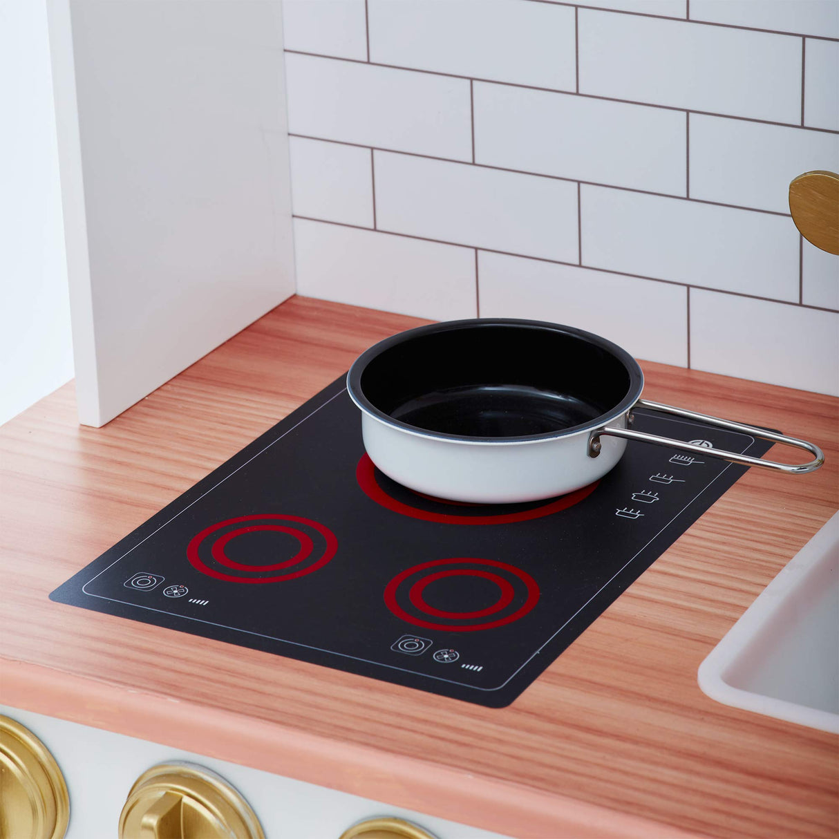 Cocina de juguete de madera blanca Teamson Kids para niños/as TD-12681A