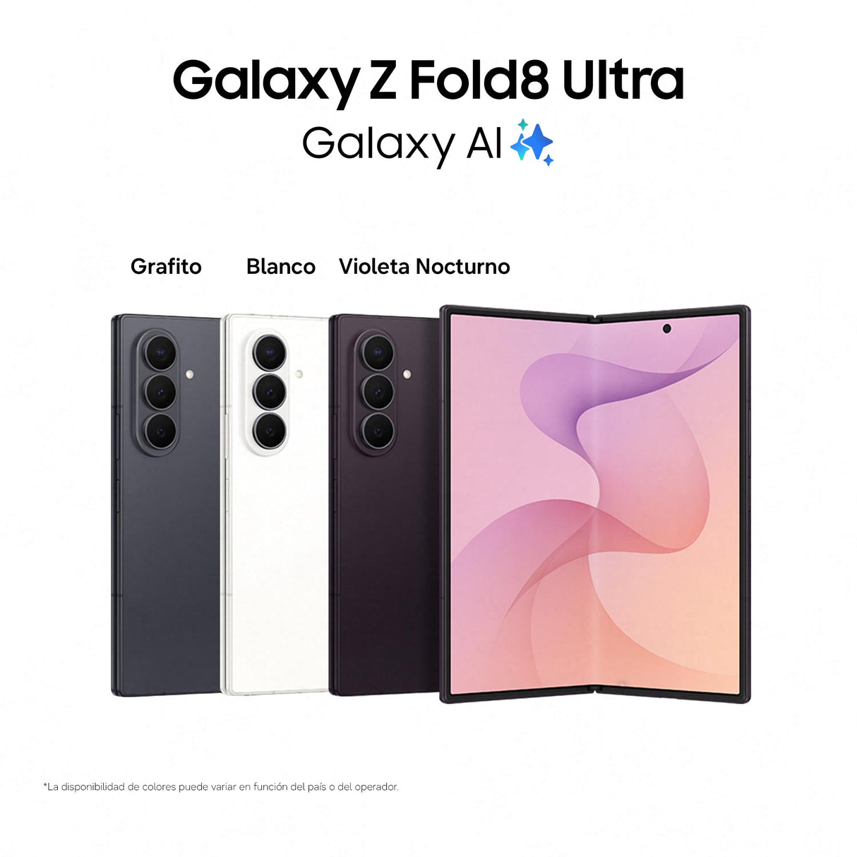 Samsung Galaxy Z Fold8 Ultra, 512 GB, Teléfono Móvil, Violeta Nocturno
