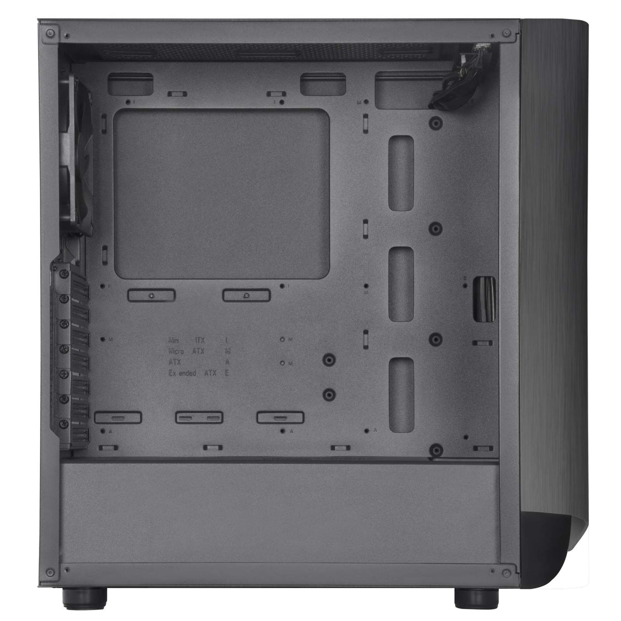 SilverStone Technology SST-SEA1TB-G - Seta A1 Carcasa de computadora ATX de Torre Central, Parte Lateral de Vidrio Templado, Titanio sobre Negro