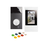 BTICINO Kit Videoportero Conectado Classe 300 EOS WiFi with Netatmo, Listo para Instalar, Monitor Blanco 2 hilos y Placa de calle Linea negra, 363915